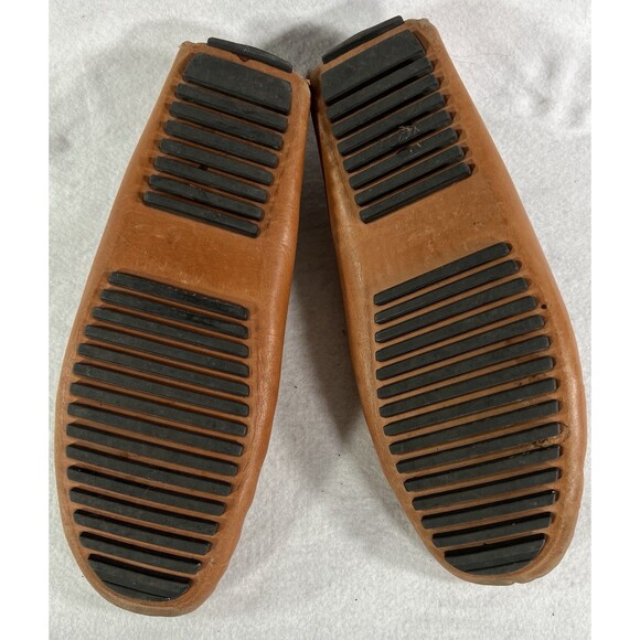 DONALD PLINER Brown Leather Slip-on Driving Loafers Moccasins Size 13M